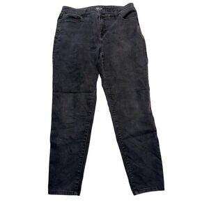 Style & Co Curvy Skinny Leg Jeans Womens‎ 14 Charcoal High Rise Stretch Denim